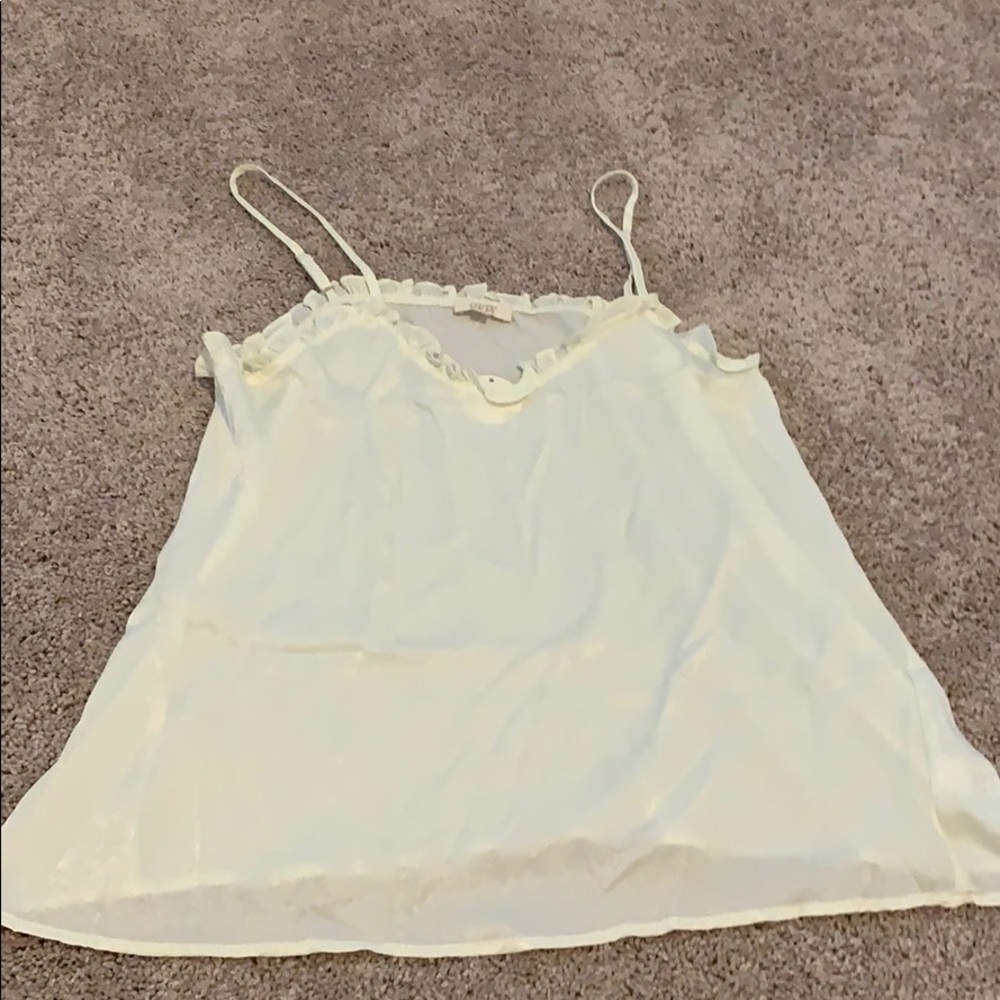 Oddy boutique tank - silky ruffle